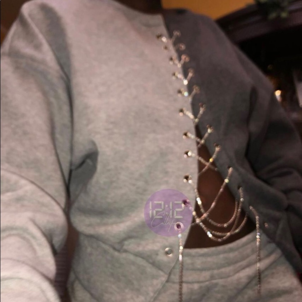Gray Sweatsuit Set